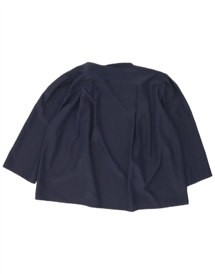 Vintage Womens Oversized Cardigan Top UK 22 3XL Navy Blue
