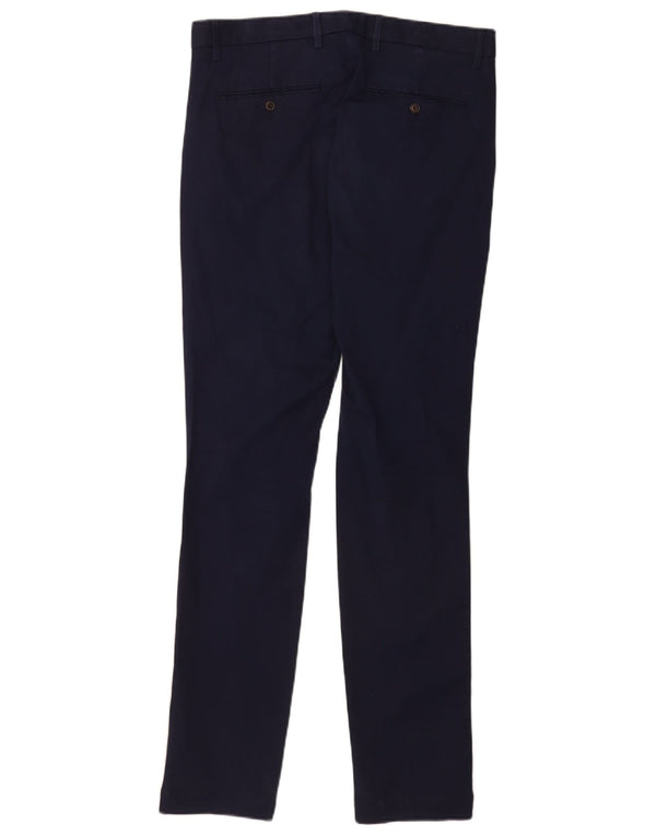 Gap Mens Slim Fit Chino Trousers W32 L34 Navy Blue Cotton