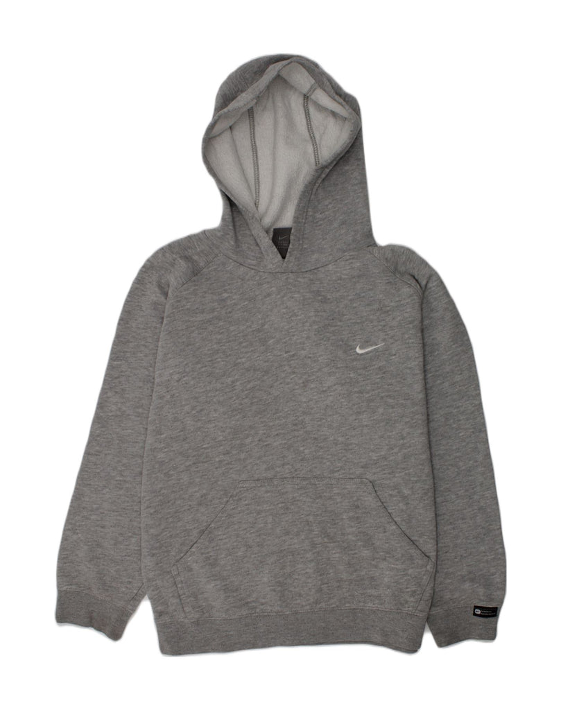 NIKE Boys Hoodie Jumper 10-11 Years Grey | Vintage Nike | Thrift | Second-Hand Nike | Used Clothing | Messina Hembry 