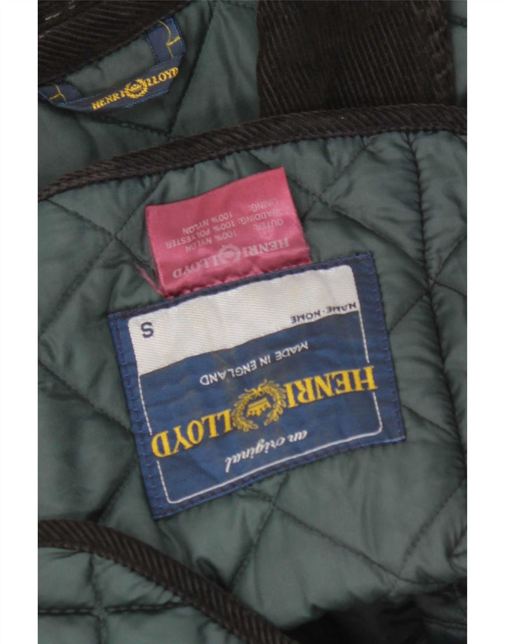 Henri Lloyd Mens Quilted Jacket UK 36 Small Green Nylon