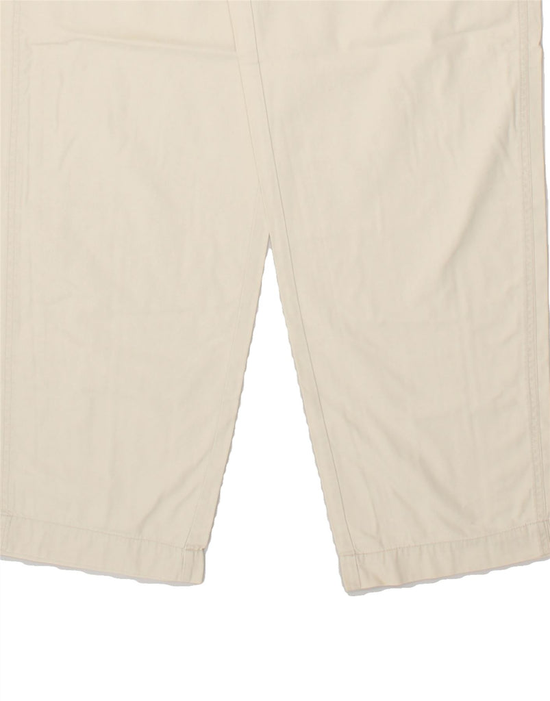 KAPPA Womens Tapered Casual Trousers W30 L33 Off White Cotton Vintage Kappa and Second-Hand Kappa from Messina Hembry 