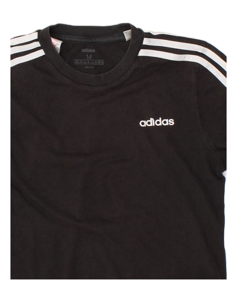 ADIDAS Boys T-Shirt Top 11-12 Years Medium Black Cotton Vintage Adidas and Second-Hand Adidas from Messina Hembry 