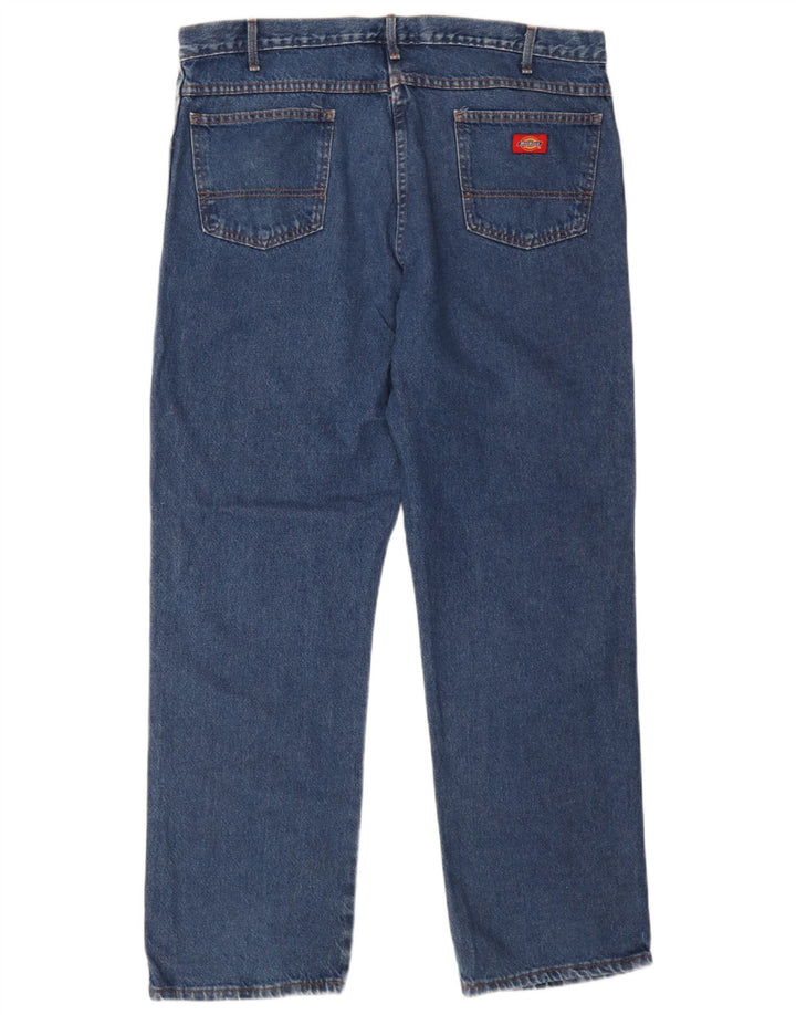 Dickies Mens Straight Jeans W40 L32 Blue Cotton