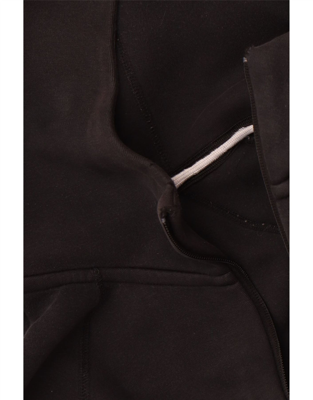 Nike Mens Zip Hoodie Sweater Medium Black Cotton