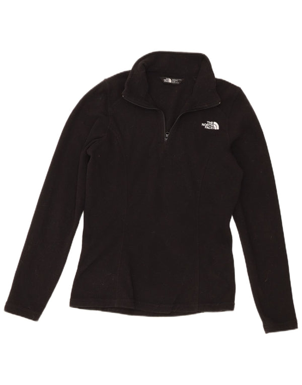 The North Face Womens Zip Neck Fleece Jumper UK 6 XS Black Polyester