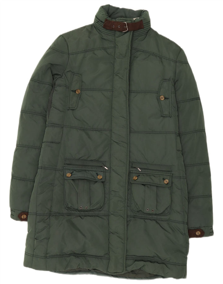 Murphy & Nye Womens Hooded Padded Coat UK 16 Large Green