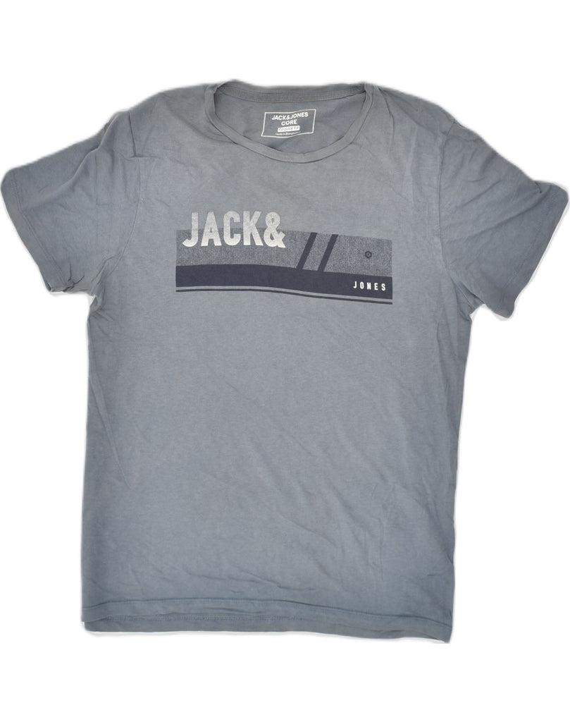 JACK & JONES Mens Regular Fit Graphic T-Shirt Top XS Grey Cotton | Vintage Jack & Jones | Thrift | Second-Hand Jack & Jones | Used Clothing | Messina Hembry 