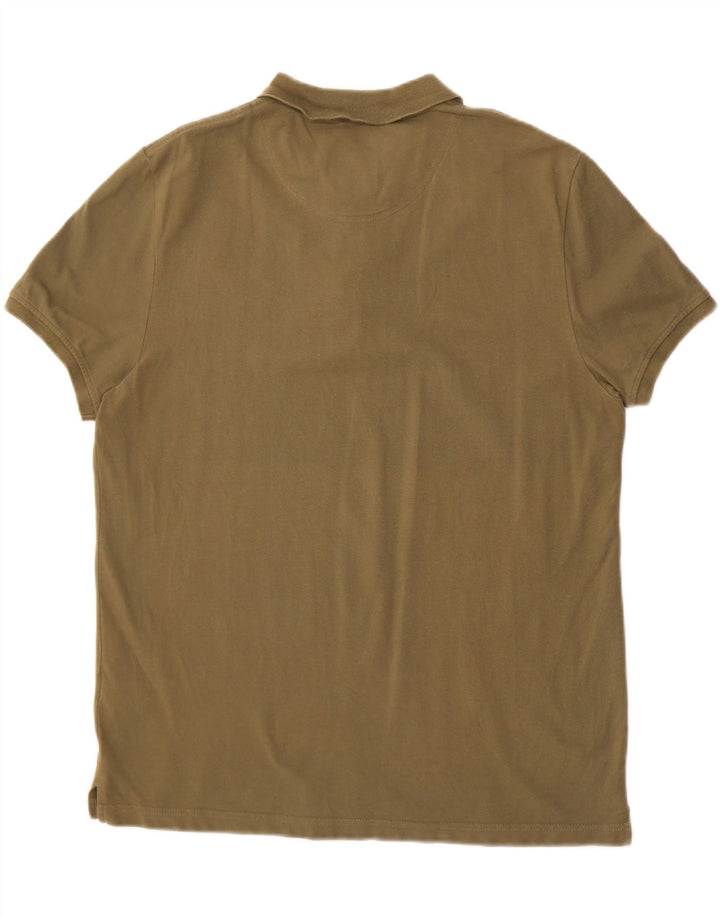 Rifle Mens Polo Shirt 2XL Khaki Cotton