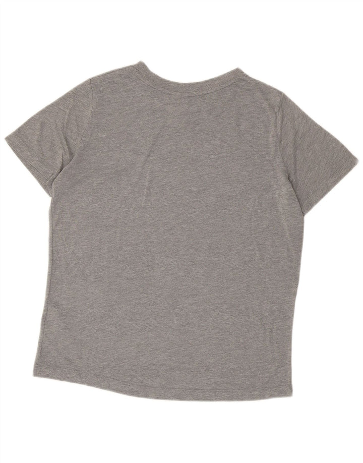 NIKE Mens Graphic Graphic T-Shirt Top Medium Grey Polyester