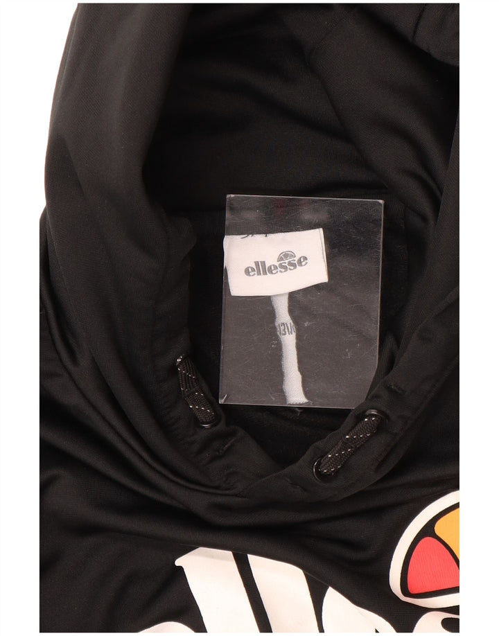 ELLESSE Boys Graphic Hoodie Jumper 13-14 Years Black