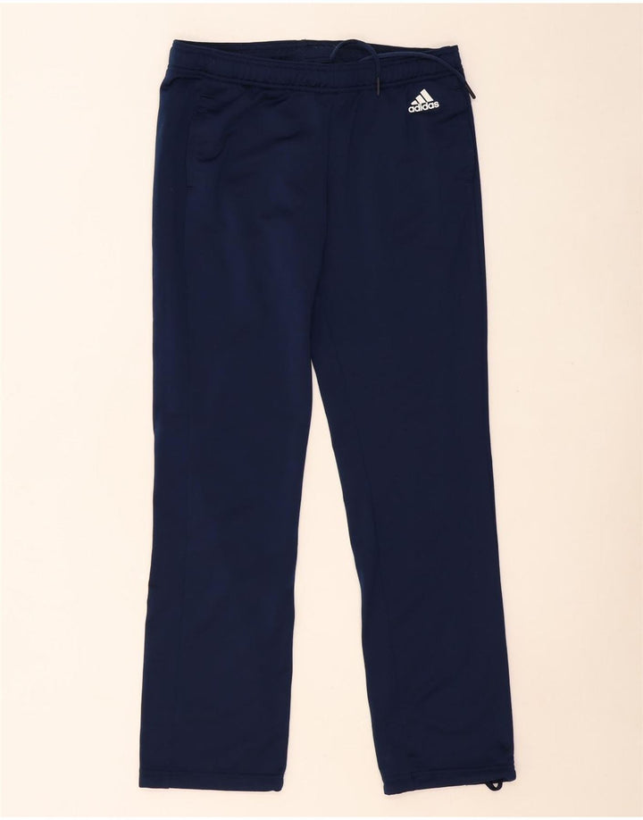ADIDAS Womens Tracksuit Trousers UK 14 Large  Navy Blue