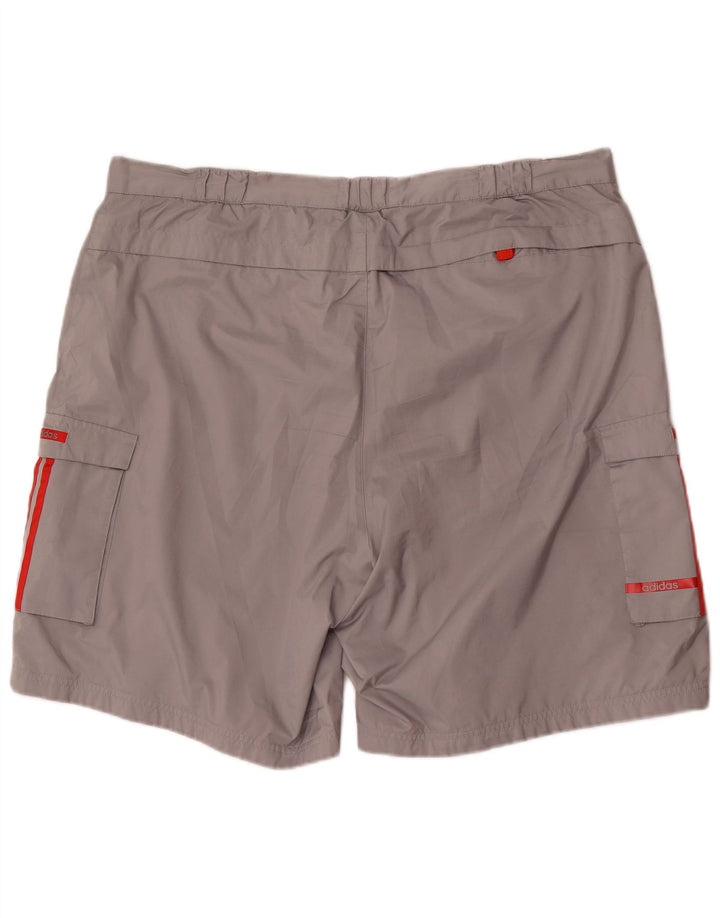 ADIDAS Mens Cargo Shorts 2XL W40  Grey Polyester