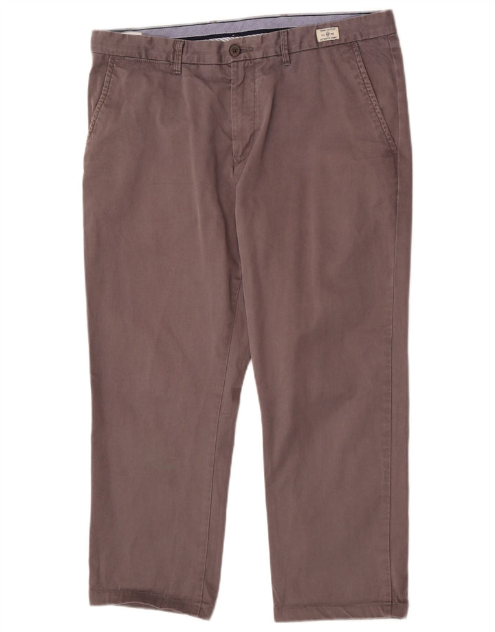 Tommy Hilfiger Mens Cropped Trousers W36 L25 Grey Cotton