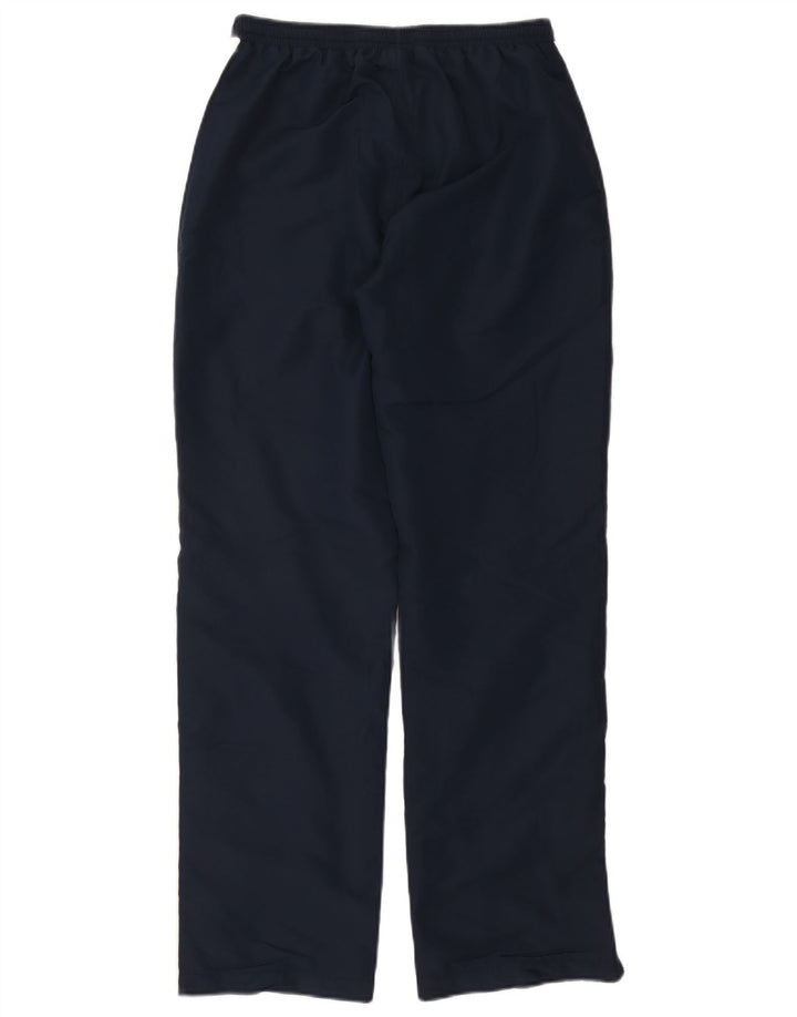 Asics Mens Tracksuit Trousers Large Navy Blue Colourblock Polyester