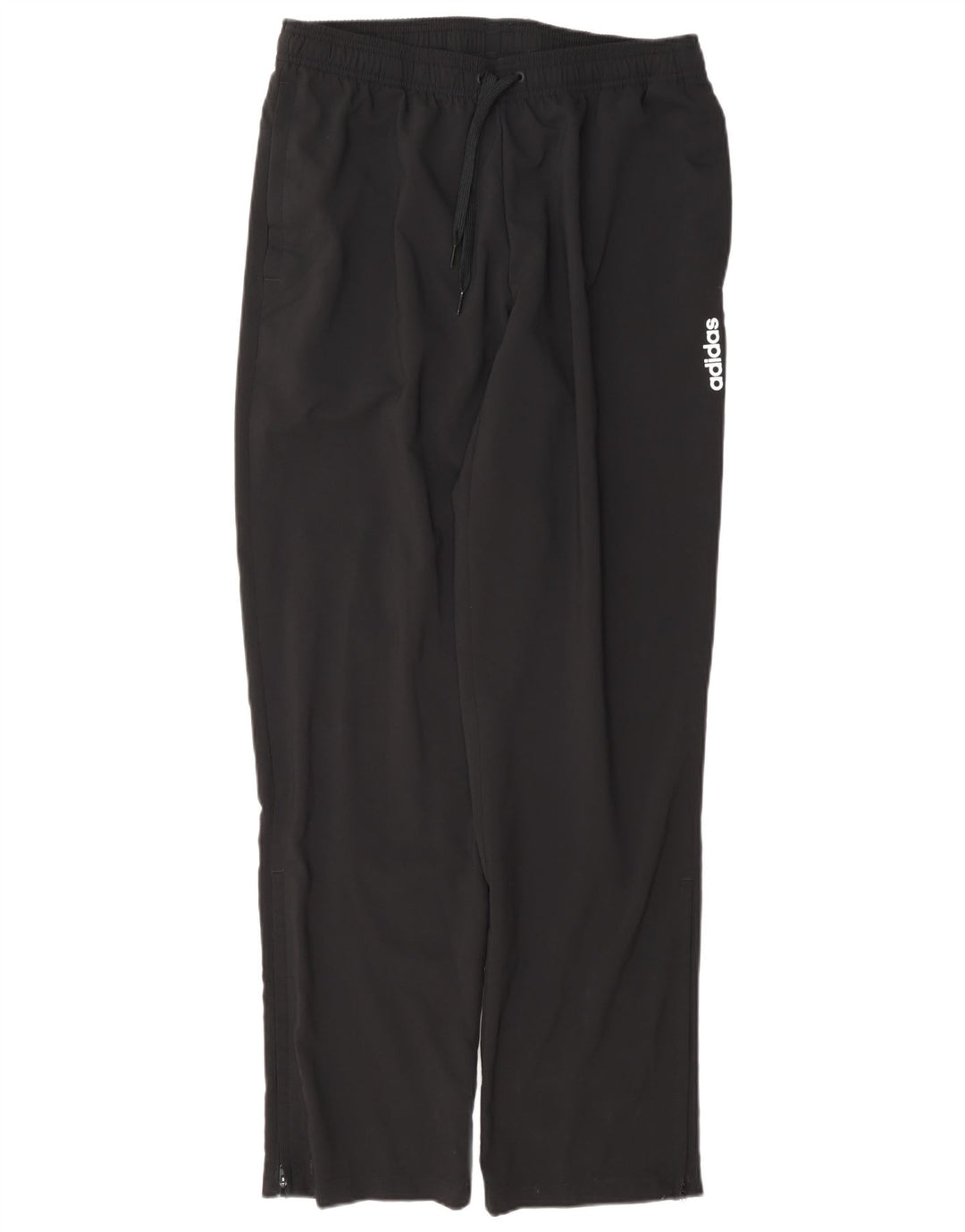 Adidas Mens Tracksuit Trousers Medium Black Polyester