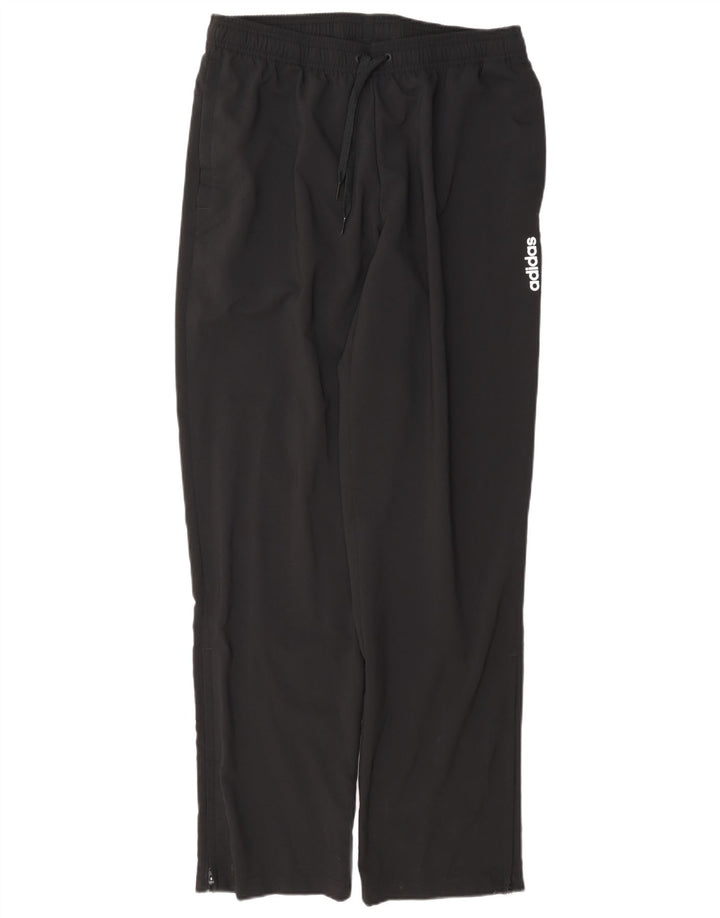 Adidas Mens Tracksuit Trousers Medium Black Polyester