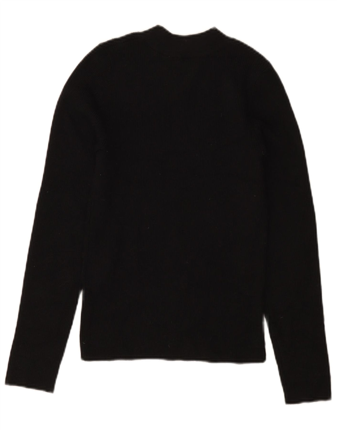 LEVI'S Womens Crew Neck Jumper Sweater UK 8 Small Black Acrylic
