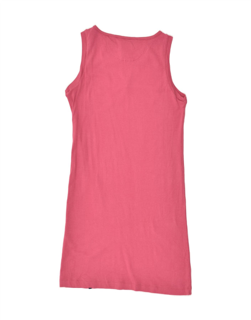 CHAMPION Womens Easy Fit Sleeveless T-Shirt Dress UK 12 Medium Pink Cotton | Vintage Champion | Thrift | Second-Hand Champion | Used Clothing | Messina Hembry 