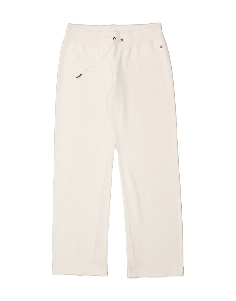 CHAMPION Womens Tracksuit Trousers UK 14 Large White Cotton Vintage Champion and Second-Hand Champion from Messina Hembry 