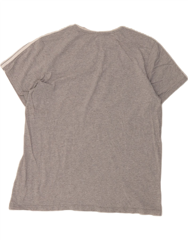 ADIDAS Womens T-Shirt Top UK 16/18 Large Grey Cotton Vintage Adidas and Second-Hand Adidas from Messina Hembry 