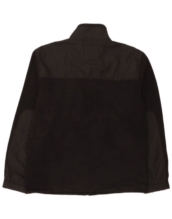 Billabong Mens Fleece Jacket UK 40 Large Black Camouflage Polyester
