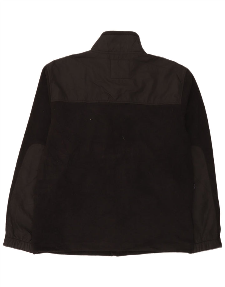 Billabong Mens Fleece Jacket UK 40 Large Black Camouflage Polyester