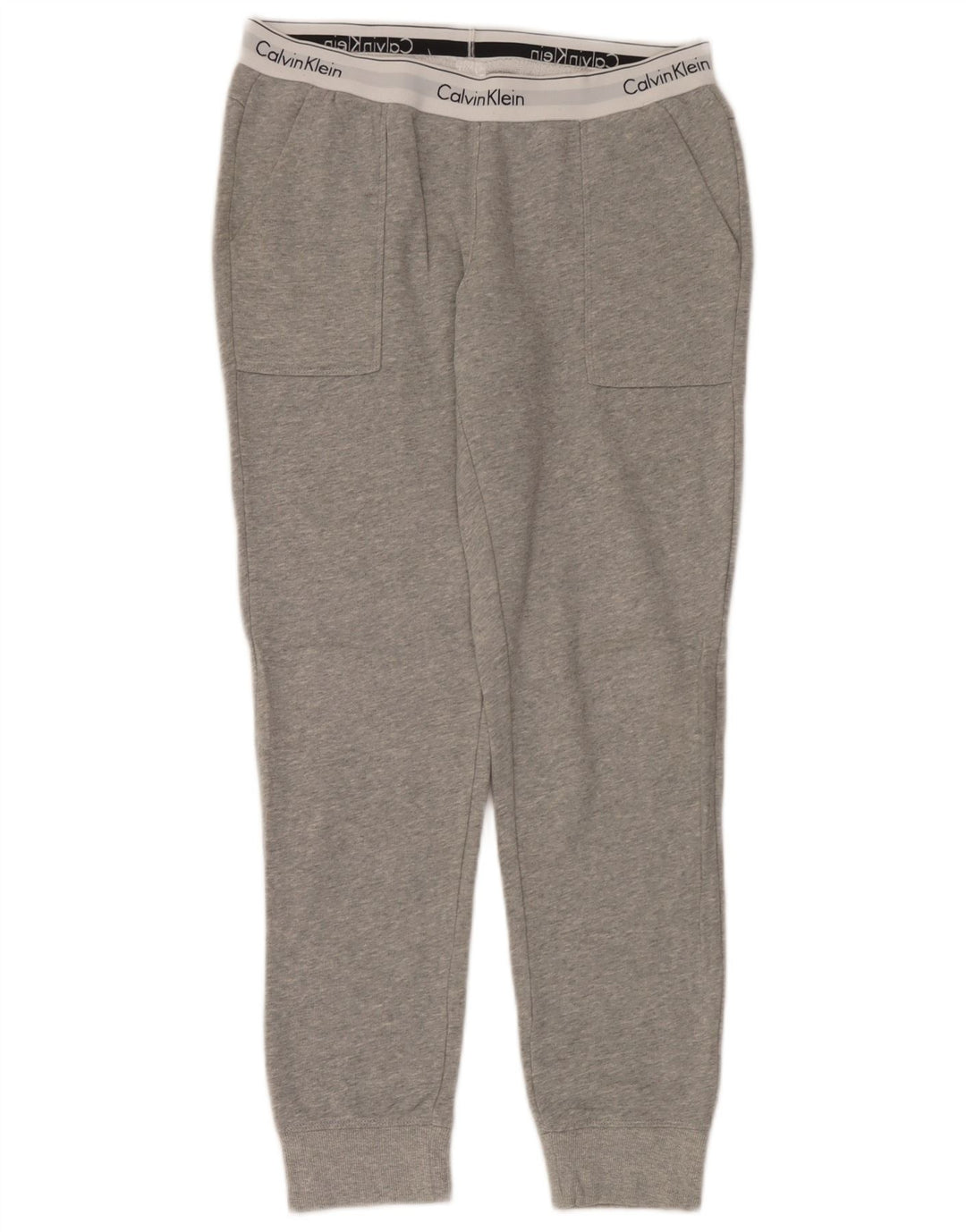 Calvin Klein Womens Tracksuit Trousers Joggers UK 14 Medium Grey