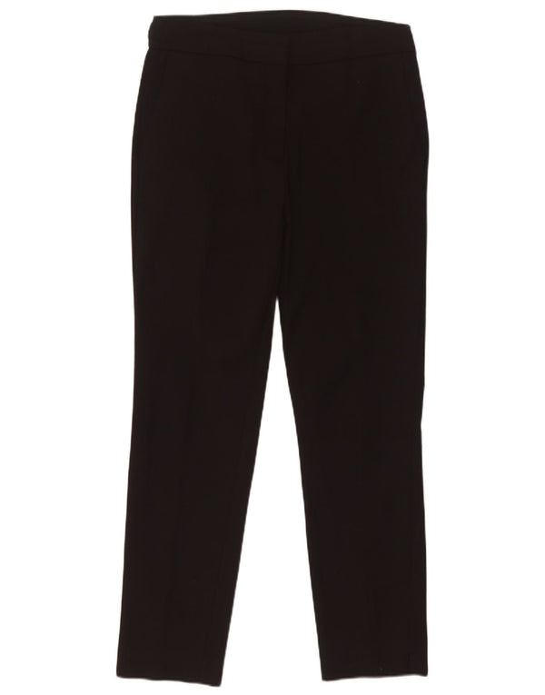 Zara Womens Slim Chino Trousers Large W30 L28 Black Cotton