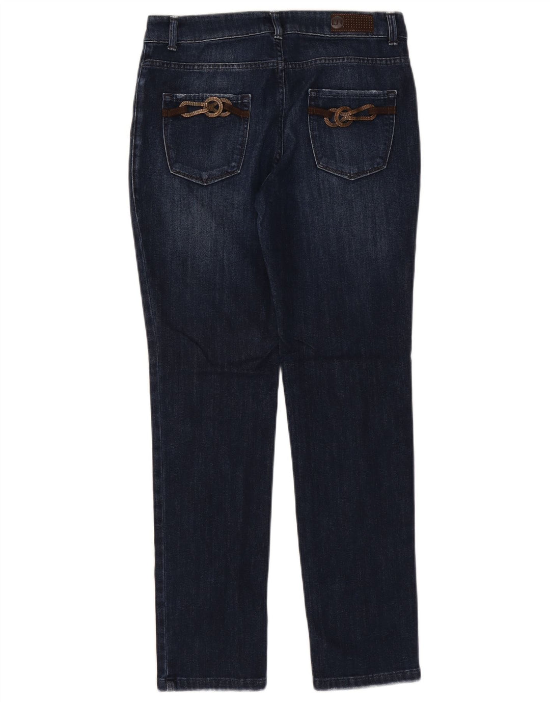 TRUSSARDI Womens Slim Jeans W29 L30 Navy Blue Cotton
