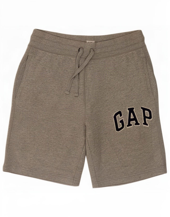 Gap Mens Graphic Sport Shorts Small Grey Cotton