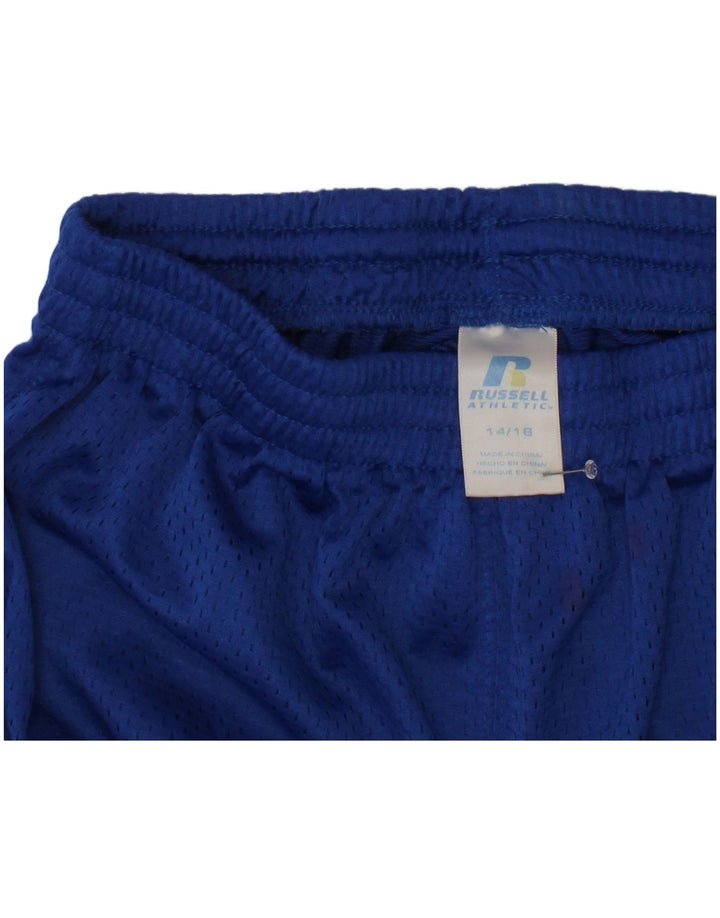 Russell Athletic Boys Sport Shorts 14-15 Years  Blue Polyester