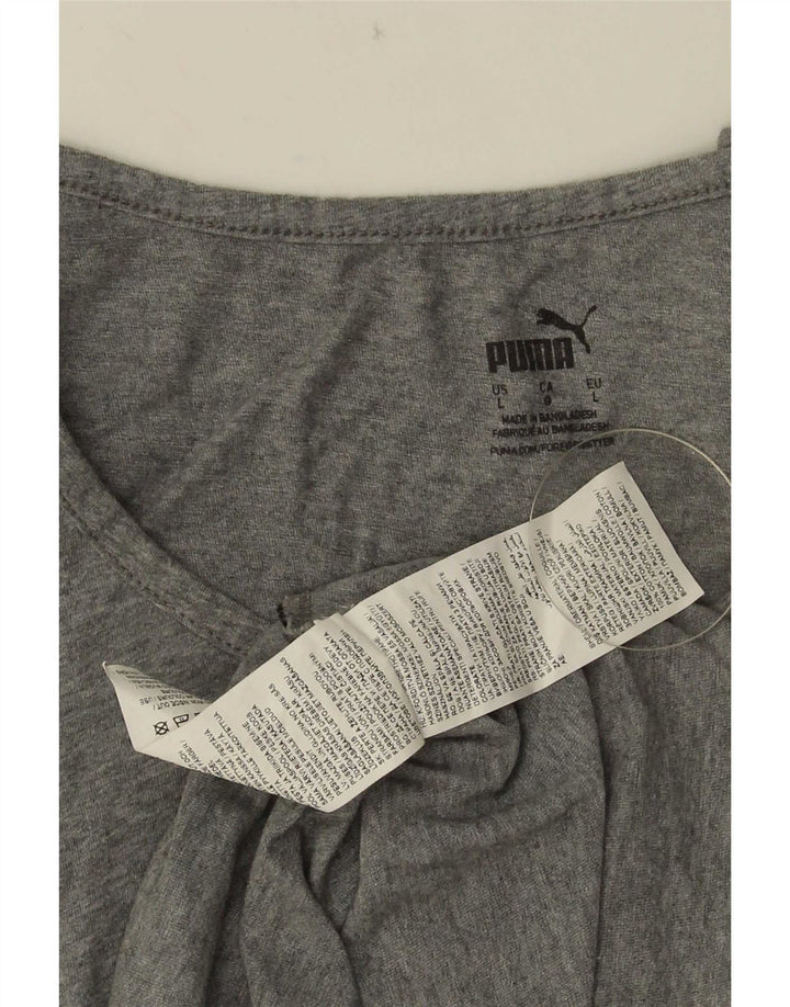 Puma Mens Graphic Vest Top Large Grey Cotton