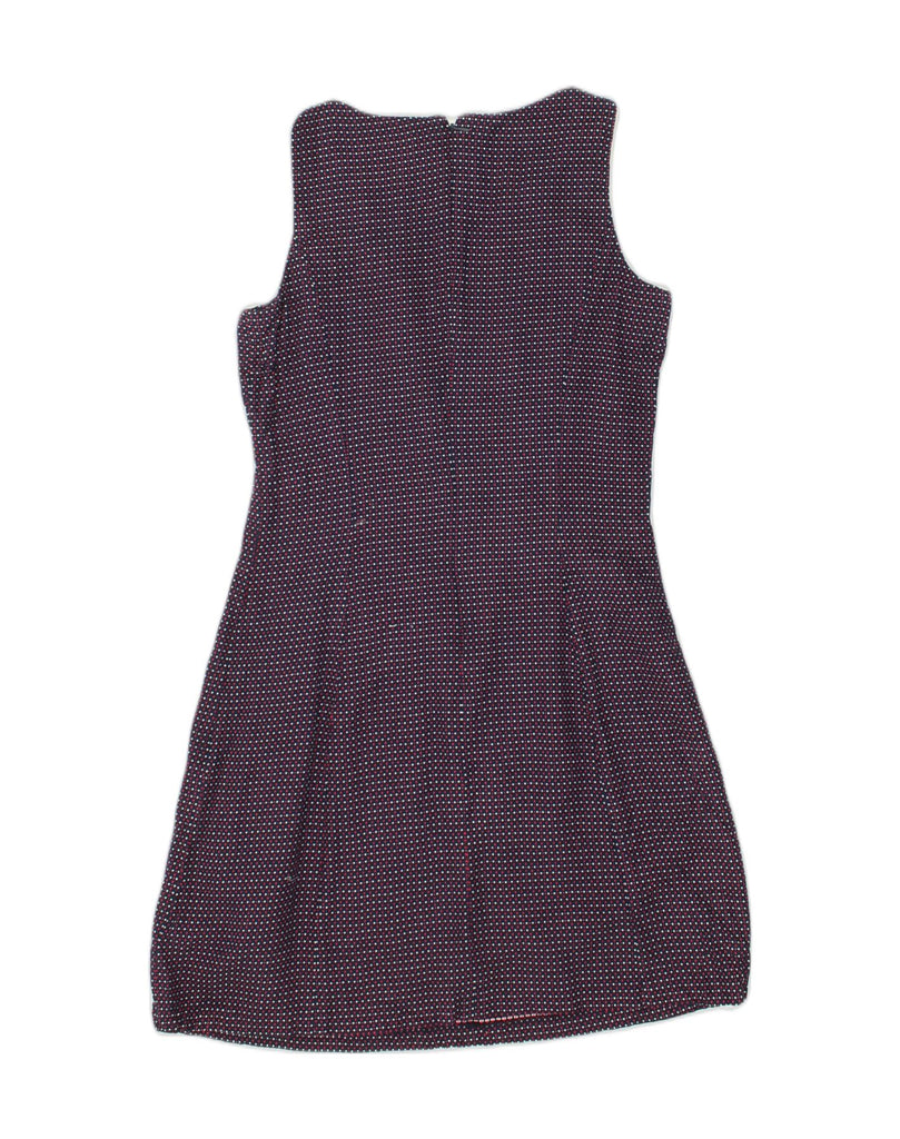 TOMMY HILFIGER Womens Sleeveless A-Line Dress US 6 Medium Navy Blue Check | Vintage Tommy Hilfiger | Thrift | Second-Hand Tommy Hilfiger | Used Clothing | Messina Hembry 