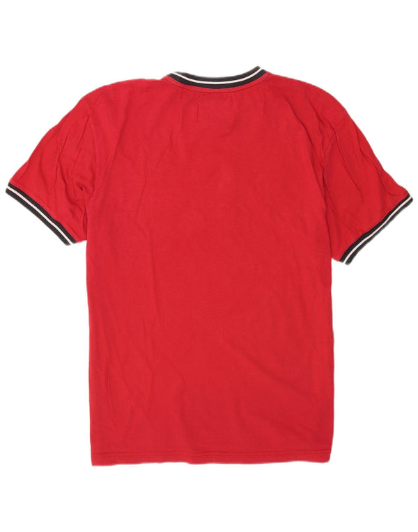 Champion Mens Graphic T-Shirt Top XL Red Colourblock