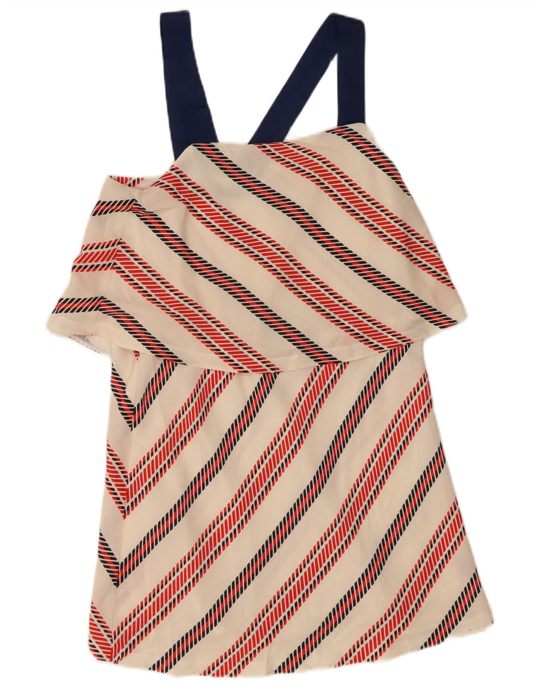 ZARA Womens Sundress UK 6 XS Off White Striped