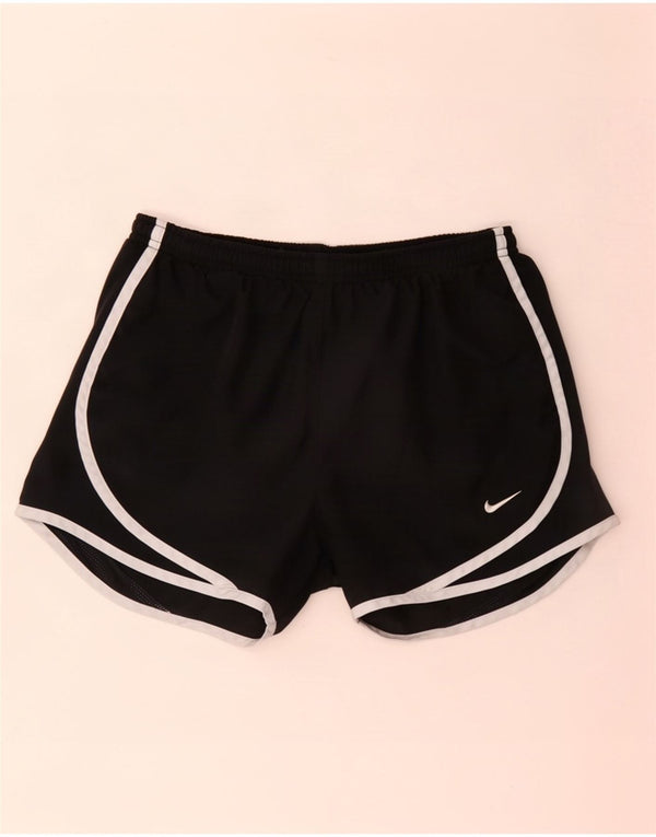 Nike Womens Dri Fit Sport Shorts UK 6 XS Black Polyester