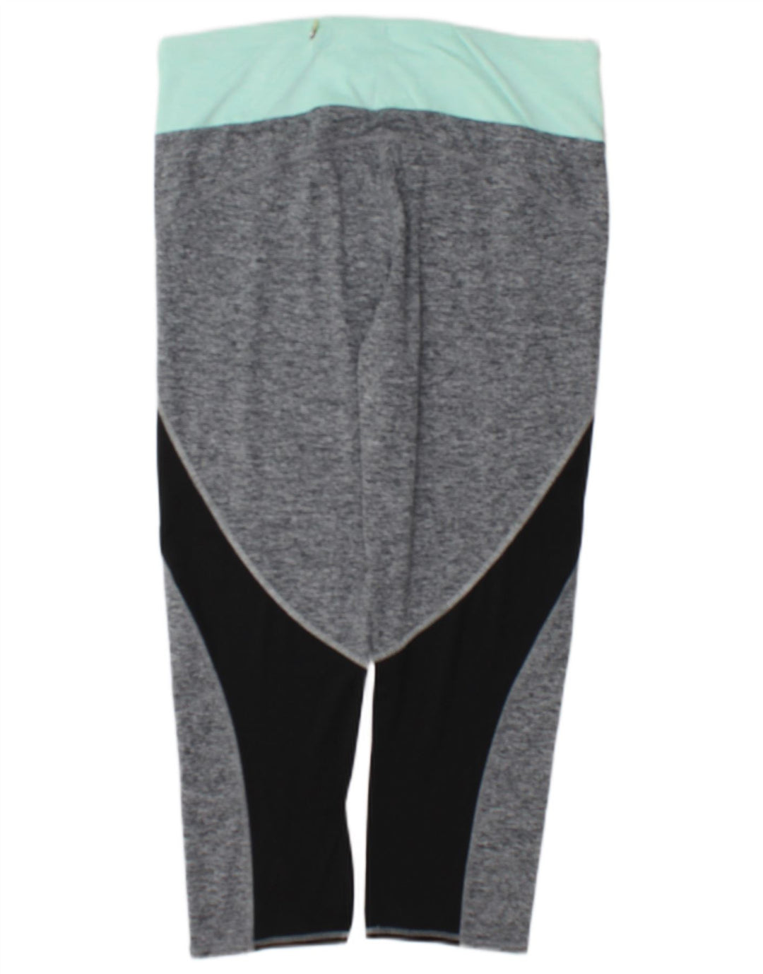 Marks & Spencer Womens Capri Leggings UK 14 Medium Grey Colourblock