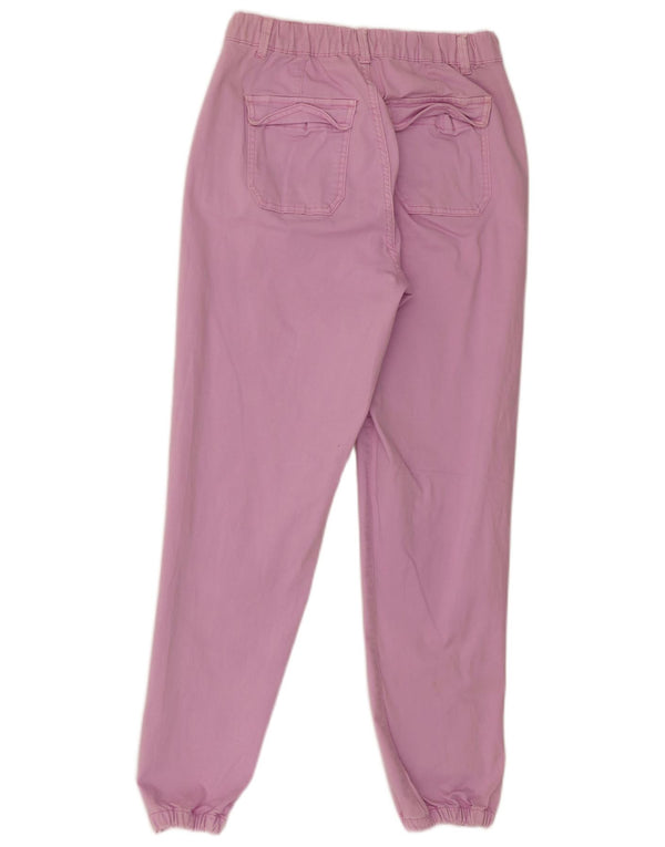 Marks & Spencer Womens Joggers Chino Trousers UK 10 Small W28 L28 Pink