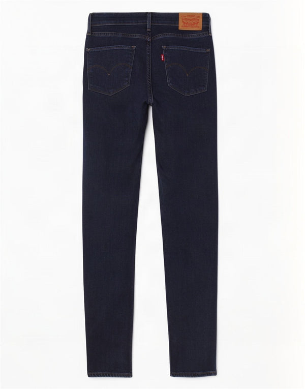 Levi's Womens 721 High Rise Skinny Jeans W29 L30 Navy Blue Cotton