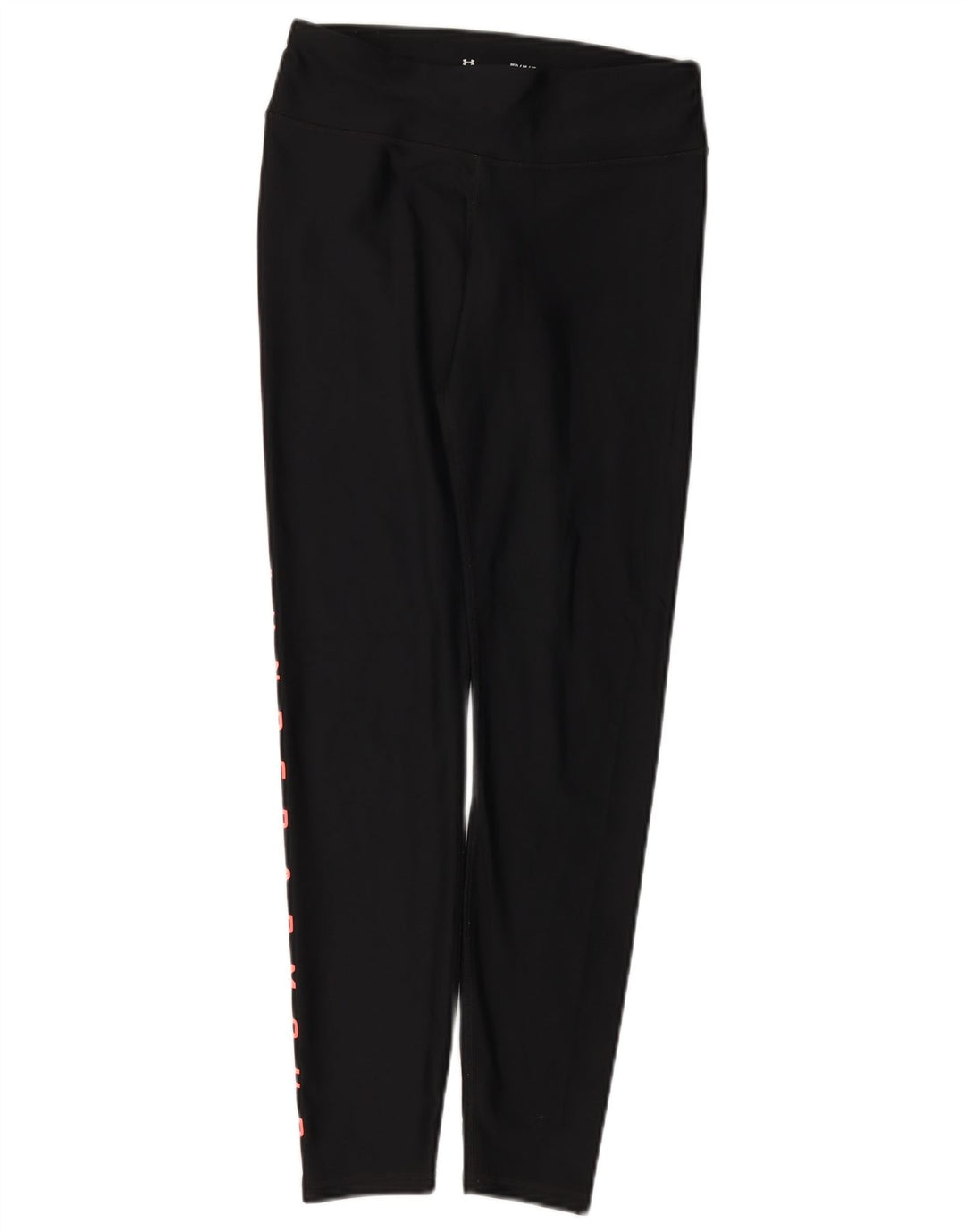 Under Armour Womens Graphic Leggings UK 12 Medium Black Polyester