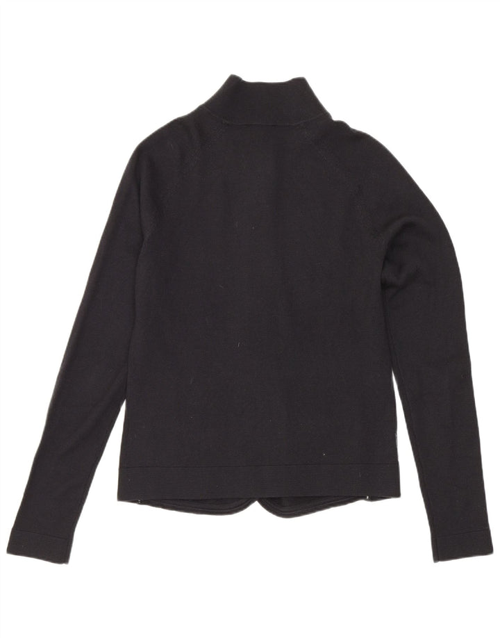 Armani Jeans Womens Crop Cardigan Sweater IT 40 Small Black