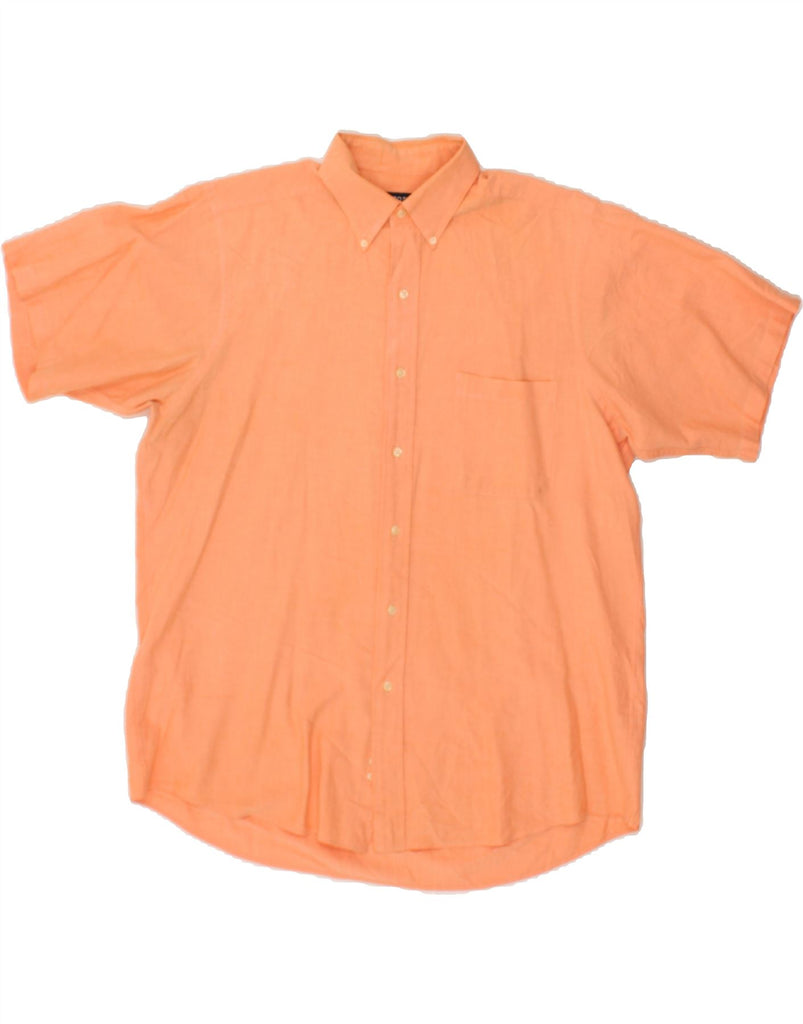 IZOD Mens Short Sleeve Shirt XL Yellow Vintage Izod and Second-Hand Izod from Messina Hembry 