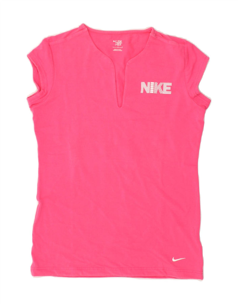 NIKE Womens T-Shirt Top UK 14 Large Pink | Vintage Nike | Thrift | Second-Hand Nike | Used Clothing | Messina Hembry 