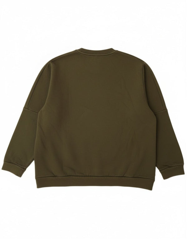 Adidas Mens Sweatshirt Jumper 2XL Khaki Cotton