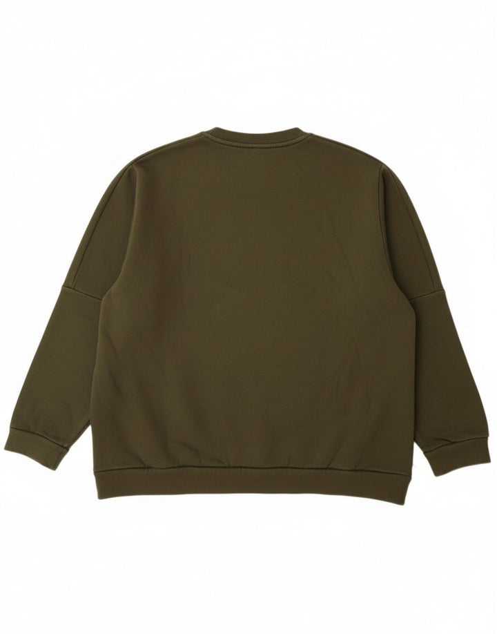 Adidas Mens Sweatshirt Jumper 2XL Khaki Cotton