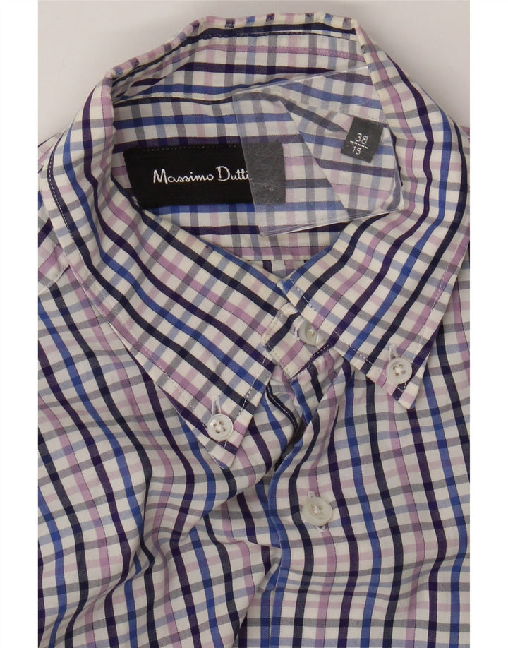 Massimo Dutti Mens Shirt Size 38 15 Medium Multicoloured Check