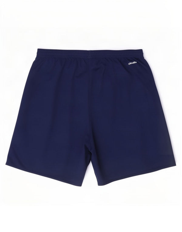 Adidas Mens Climalite Sport Shorts Large Navy Blue Polyester