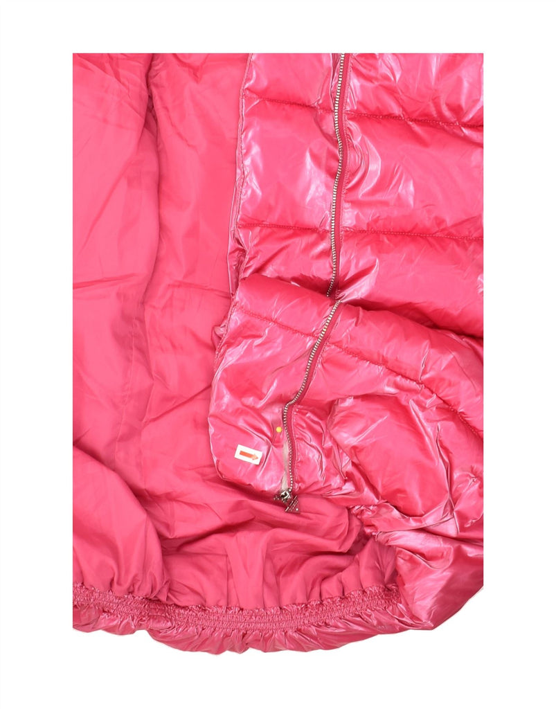 GUESS Girls Hooded Padded Coat 6-7 Years Pink Polyurethane | Vintage Guess | Thrift | Second-Hand Guess | Used Clothing | Messina Hembry 