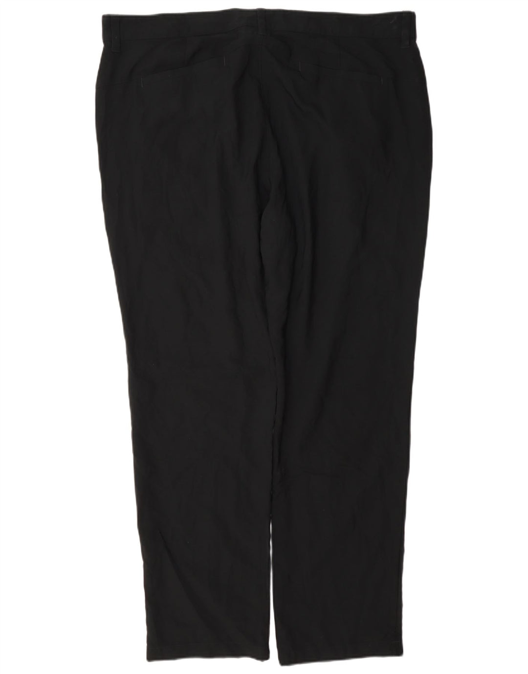 Adidas Mens Straight Chino Trousers W40 L32 Black Polyester