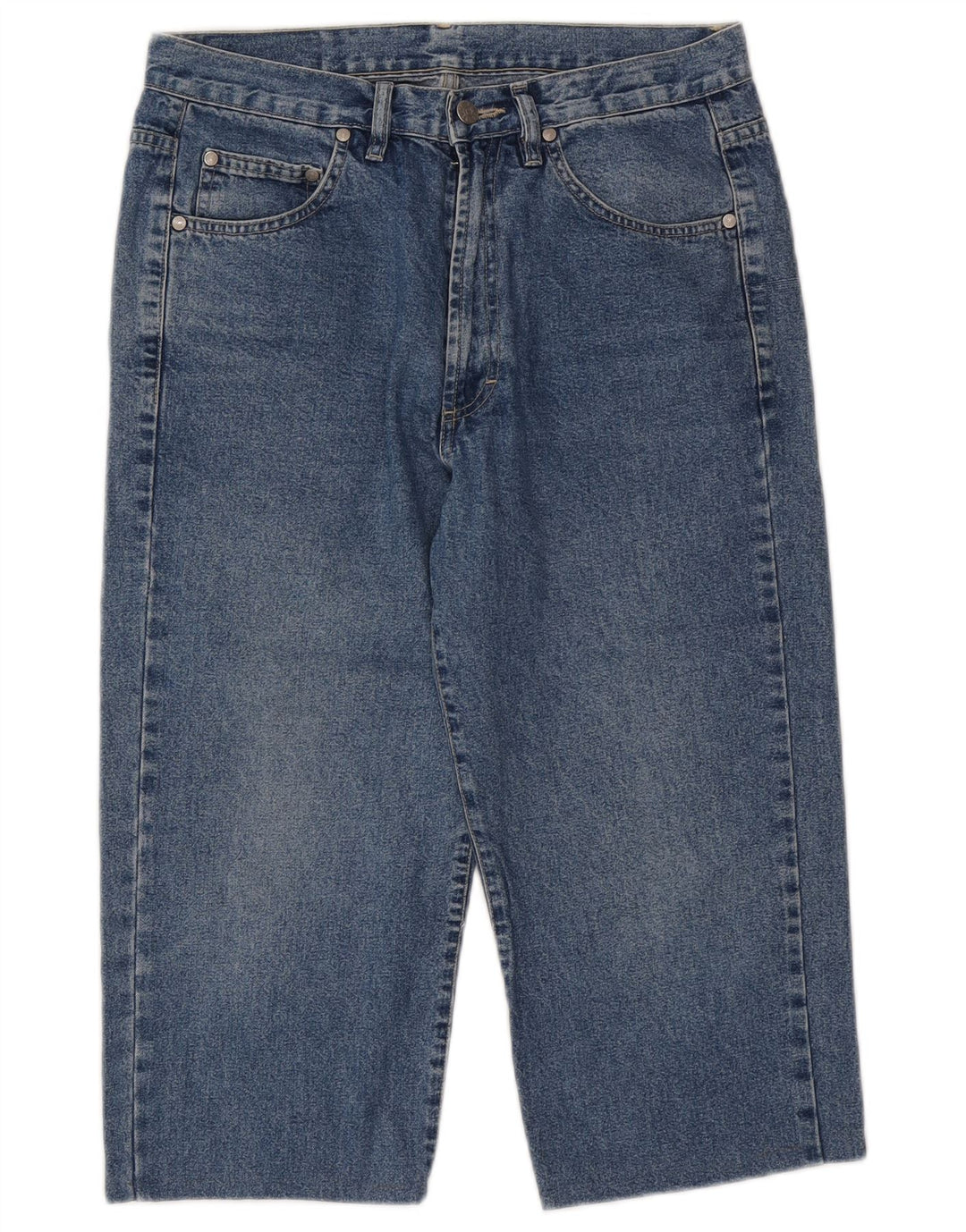 BELFE & BELFE Mens Denim Bermuda Shorts W32 Medium Blue